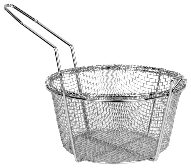 Round Fry Basket Small Deep Fryers by Thunder Group Inc
