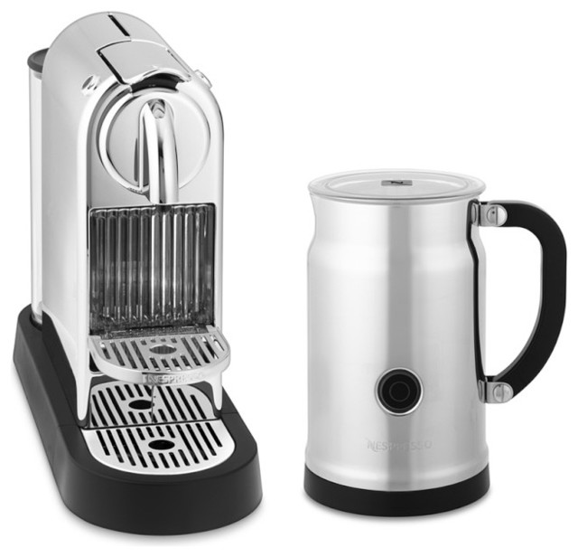 Nespresso Citiz Espresso Maker and Aeroccino Plus Automatic Milk