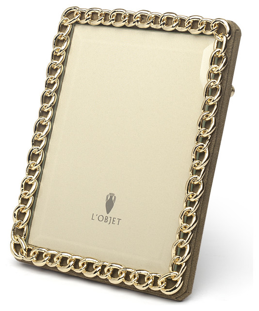 L'objet Chain Link Gold Frame 12x17cm Contemporary Picture Frames