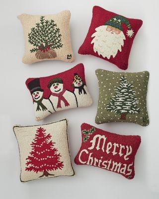 Merry Christmas Pillow Cover - Modern - Decorative Pillows - by Garnet Hill