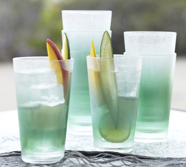 Sea Glass Outdoor Drinkware Contemporary Everyday Glasses by