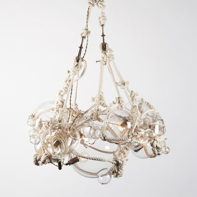 Knotty Bubbles Chandelier Eclectic Chandeliers by Lindsey Adelman
