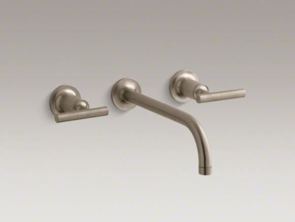 KOHLER Purist(R) wall-mount bathroom sink faucet trim with lever ...