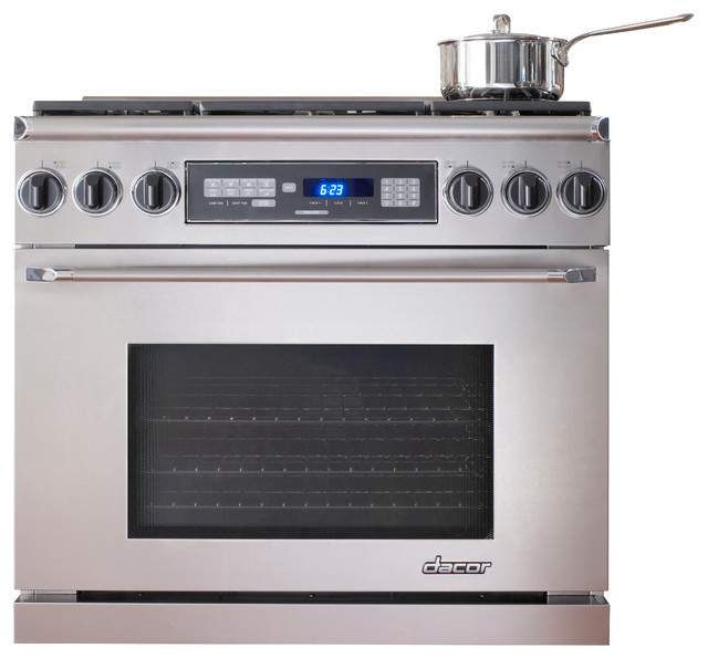 Dacor Discovery 36" Freestanding Dual Fuel Range, Stainless Steel