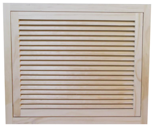 Wood Return Air Filter Grille, 20"x15", Standard Square Edge Modern Registers Grilles And