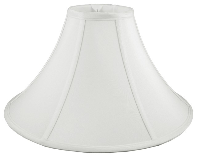 Round Coolie Bell Shaped White Lampshade, 12x4x5.75 Lamp Shades by