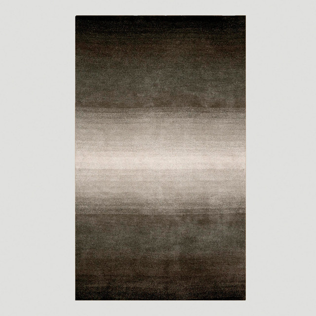 Ombré Stripes Rug, Gray Contemporary Rugs by Cost Plus World Market