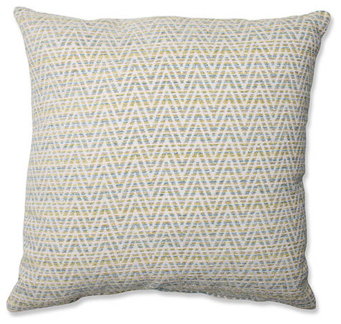 Hyperlink Mojito Blue 18-Inch Square Throw Pillow eclectic-bed-pillows