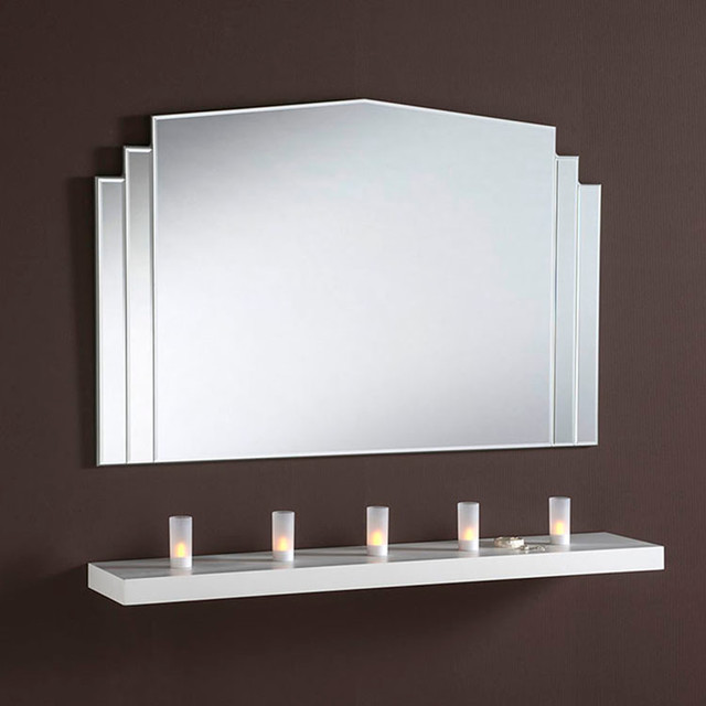 Art Deco Style Modern Mirror 117 x 76cm Eclectic Wall Mirrors by