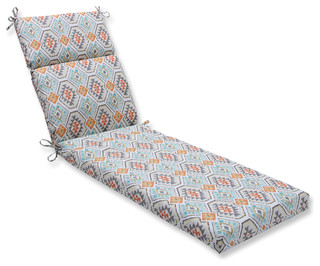 Eresha Oasis Chaise Lounge Cushion - Southwestern - Outdoor Cushions And Pillows - by Pillow ...