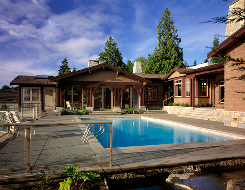 Regardless of architectural style, there's a home pool design for every Pacific Northwest home.