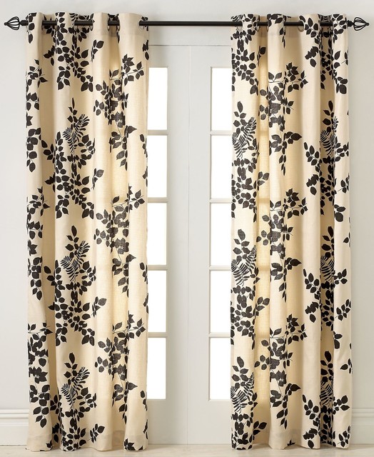 Miller Curtains Simsbury Collection Panel, Chocolate Transitional