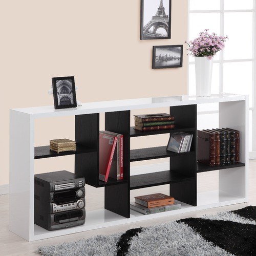 Keith Two Tone Modern Bookcase and Display Stand modernbookcases