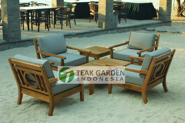 Teak Patio Furniture From Indonesia - Eclectic - Sectional ...