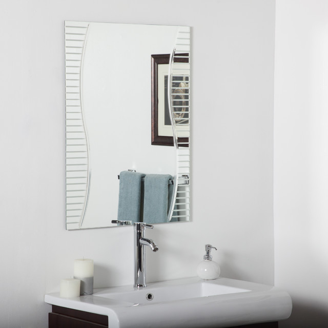 Ava Modern Bathroom Mirror  Contemporary  Bathroom Mirrors  by Overstock.com