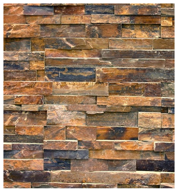 Stack Stone Veneer Panel, Classics, Autumn Red, EZ Fit Interlocking