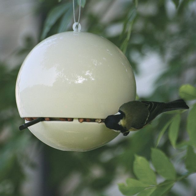 Birdball Peanut Feeder Contemporary Bird Feeders by HAUS