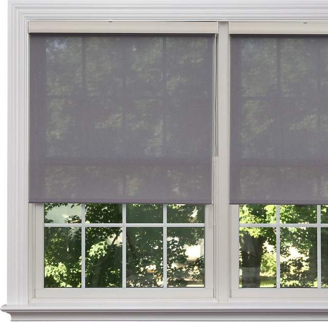 Premium Linen Look Roller Window Shade 24" to 36" Wide 64" Long, 33