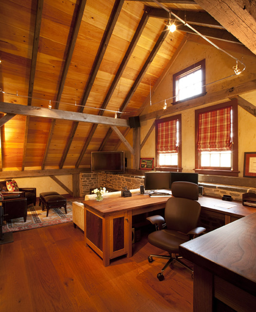 Black Walnut Farm Barn - Traditional - Home Office - Other ...