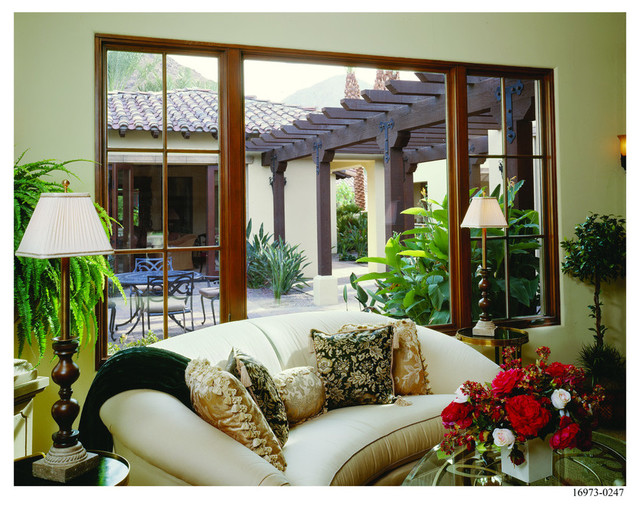 Spanish Colonial Home Style - Mediterranean - Living Room ...