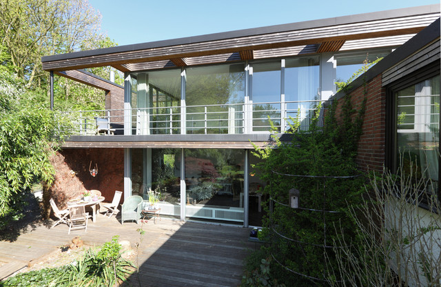 Aufstockung Eines Bungalow Terrasse Balkon Modern Balkon