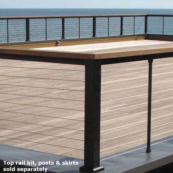 Cable Railing Contemporain Terrasse En Bois Minneapolis Par