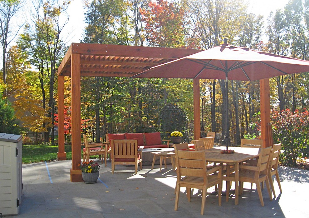 Modern Louvered Garden Pergola Craftsman Patio San Francisco By