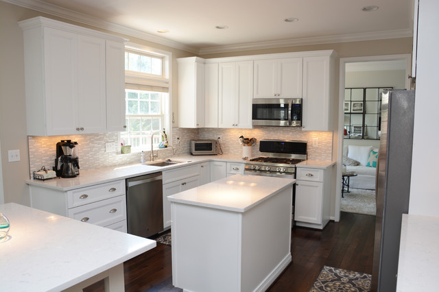 Urbana Md All White Kitchen Remodel Klassisch K Che Washington