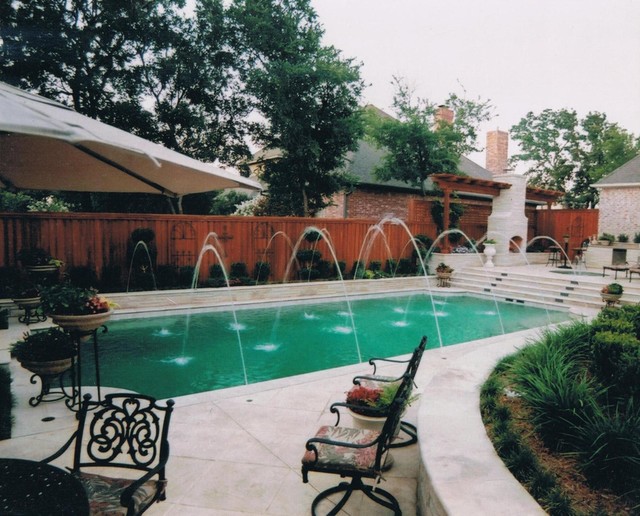 Dallas Area Traditional Geometric Pools Classique Piscine Dallas