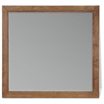 Meridian Furniture - Kent Bedroom Set, Walnut, Mirror - Revamp your bedroom with the sleek design of the Kent Walnut Mirror. This mirror is meticulously crafted from solid ash wood that ensures durability and longevity. The rich walnut hue finish lends a warm and inviting feel to your space. The mirror flaunts an uncluttered and immaculate design that radiates a minimalist and modern style, elevating the overall elegance and sophistication of your space.