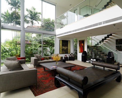 Large Contemporary Living Room Design Ideas, Remodels & Photos | Houzz
