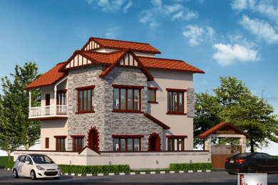 Exterior Design of Mr. Sathish's Residence