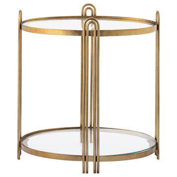 Arch Accent Table Gold