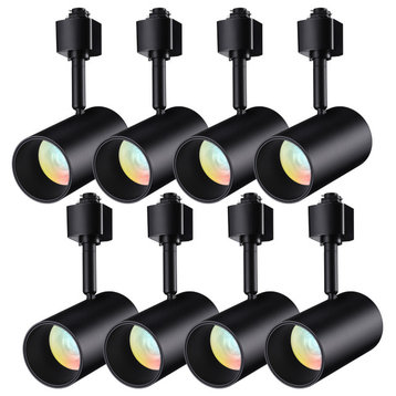 8 Pack 5CCT LED Track Light Heads, H Type Spotlight Fixtures