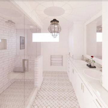 Bathroom Design-3D rendering