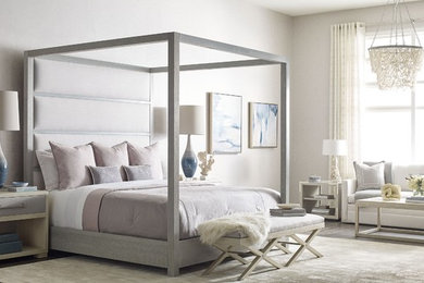 Inspiration for a modern master bedroom remodel in New York