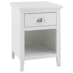 Bentley Designs - Hampstead White Painted Furniture 1-Drawer Bedside Cabinet - Hampstead White Painted 1 Drawer Bedside Cabinet offers elegance and practicality for any home. Crisp white paint finish adds a contemporary touch to a timeless range guaranteed to make a beautiful addition to any home.