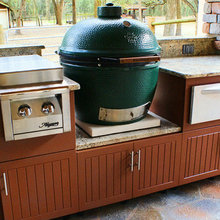 Big green egg cabinet