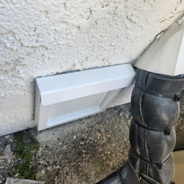 Replace exterior dryer vent cover