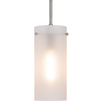 Effimero 1-Light Stem Hung Pendant Lamp, Brushed Nickel