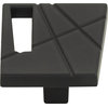 Atlas Homewares 252R Modernist 1-3/4 Inch Rectangular Cabinet - Matte Black