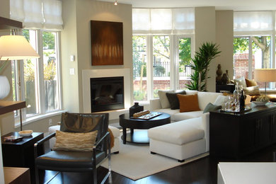 Living room - contemporary living room idea in Vancouver