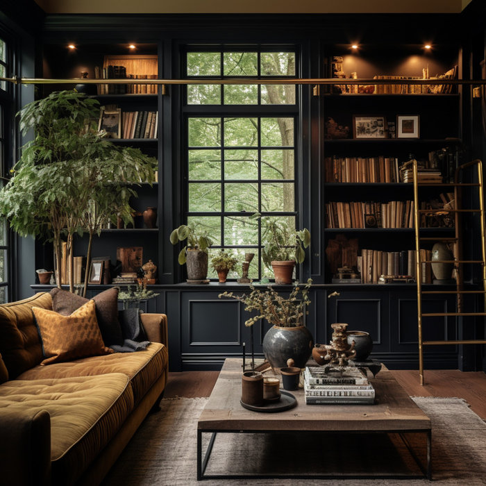 Inspiration for a transitional living room remodel in Nashville
