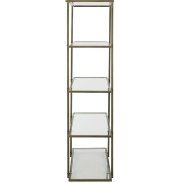 Francis Etagere - French Silver, Clear