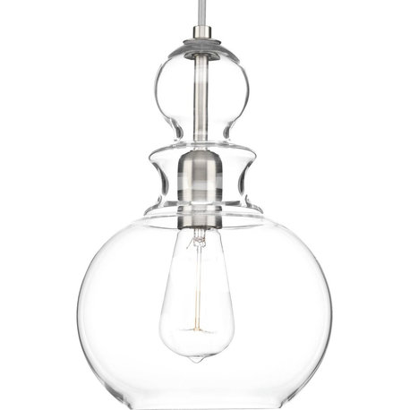 Progress Lighting Staunton 1-Light Pendant, Brushed Nickel