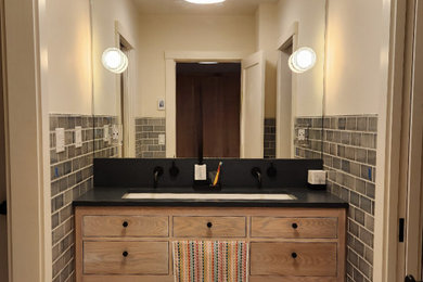 Example of a trendy home design design in Burlington