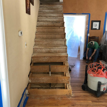 Demolition of old stairs