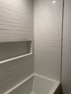 Shower corner shelf question. - Ceramic Tile Advice Forums - John Bridge  Ceramic Tile