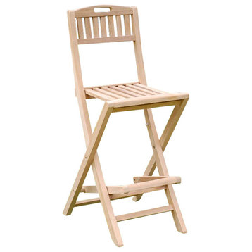 Mallorca Folding Bar Chair, Grade A Teak