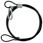 Couronne Co. - Easy Hook Hanging Steel Cable - Hang your bird feeders, bird baths, and weather baffles securely with our super strong 48" metal rope cord with snap hook. It offers superior support and strength for resisting the elements and squirrels, while supporting fragile items such as our glass baffles and feeders. Looped ends feature crimped bolsters for added strength and an aluminum carabiner-type snap hook for easy application.